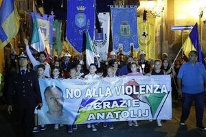 В честь погибшего украинца в сентябре в Италии прошло траурное шествие