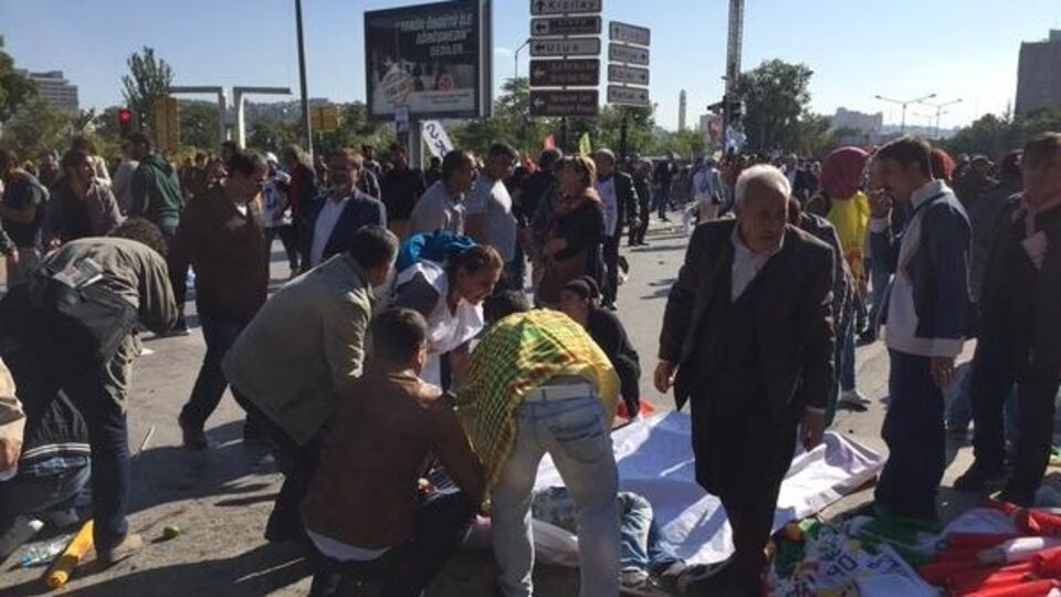 Место взрыва – район центрального вокзала Анкары