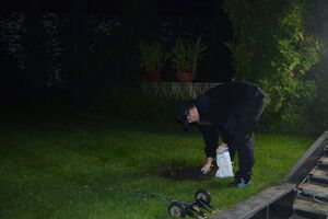 Последствия взрыва у дома Кивалова