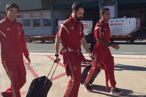 Испанцы вылетели в Киев