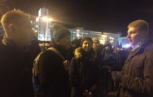 Минских протестующих сопровождают сотрудники милиции