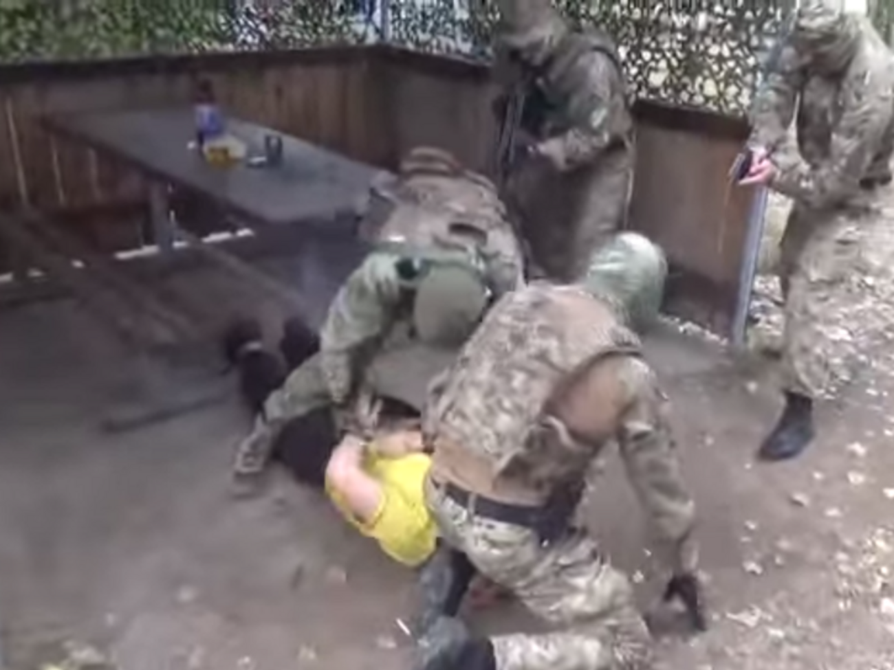 Момент задержания боевика по прозвищу Ромео