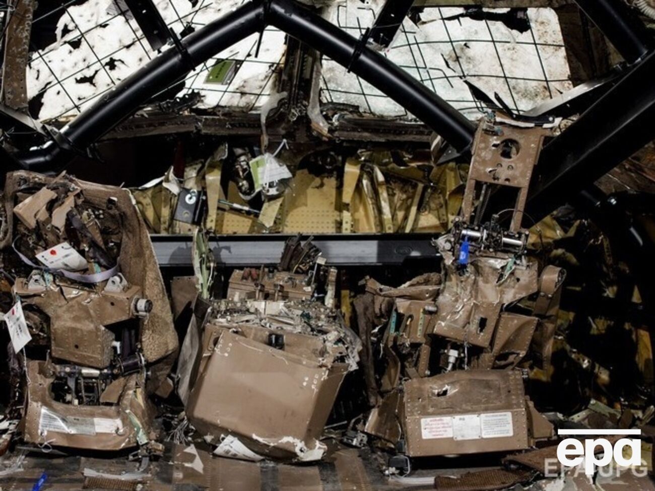 Кабина пилотов сбитого Boeing