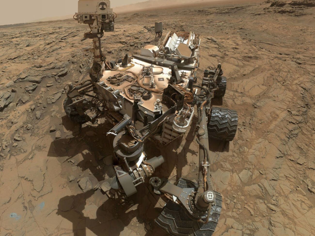 Curiosity сделал селфи