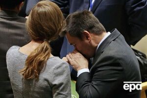 Павел Климкин и Саманта Пауэр в зале Генассамблеи ООН