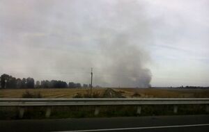 Площадь возгорания торфяников в Киевской области увеличивается