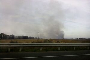 Площадь возгорания торфяников в Киевской области увеличивается