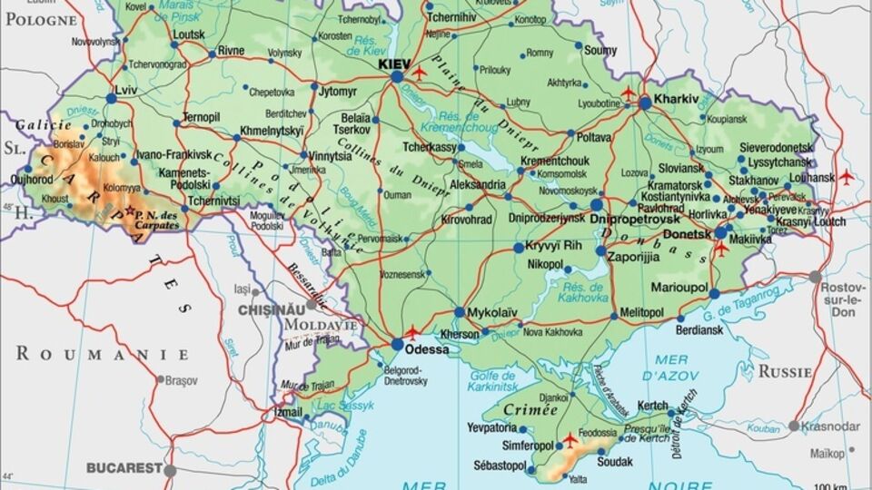 На карте издательства Larousse полуостров Крым снова стал украинским