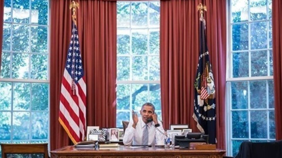 Президент США Барак Обама в Белом доме