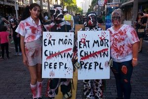 Инцидент произошел на фестивале зомби