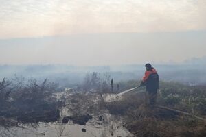 Тушение торфяников продолжается
