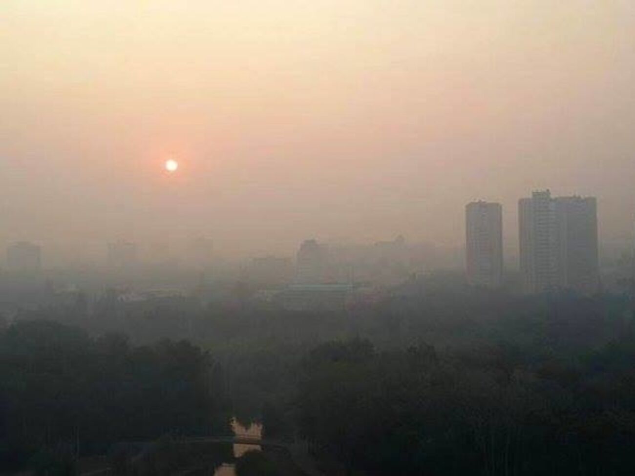 В утренние часы в киевском воздухе концентрация вредных веществ превышает допустимые нормы