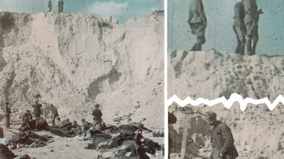 Бабий яр. Пленные в овраге