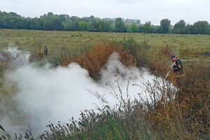 Тлеющие торфяники под Киевом тушат уже неделю, но из-за отсутствия дождей их становится все больше