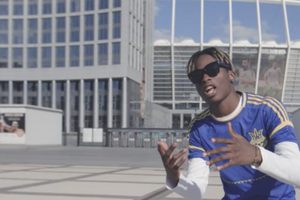 Фрагмент видеоклипа, снятый у НСК "Олимпийский" в Киеве