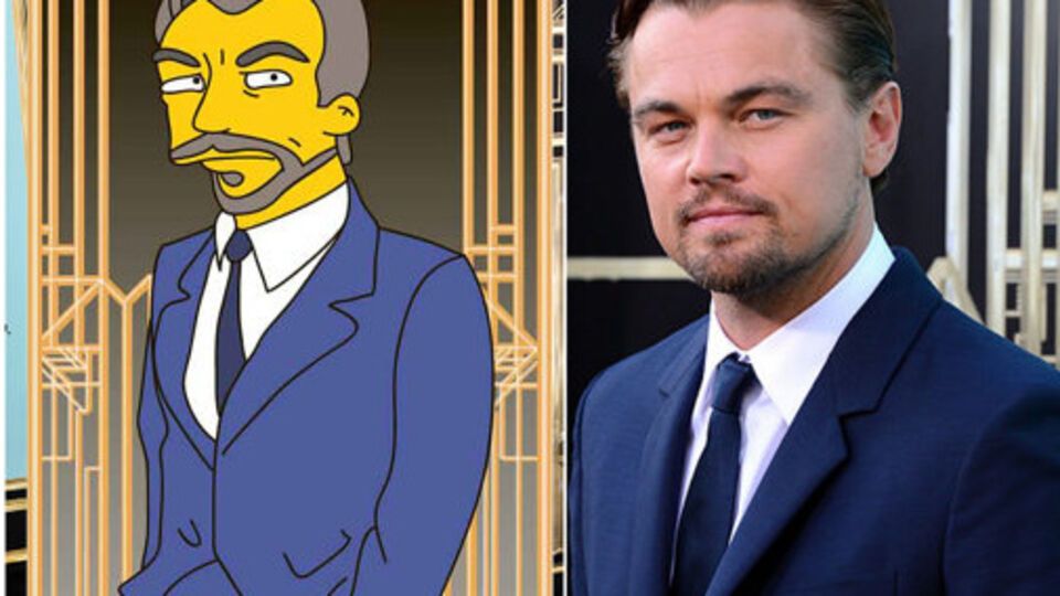 Для наглядности своей работы дизайнеры создали портрет Леонардо ДиКаприо в стиле "Симсонов"