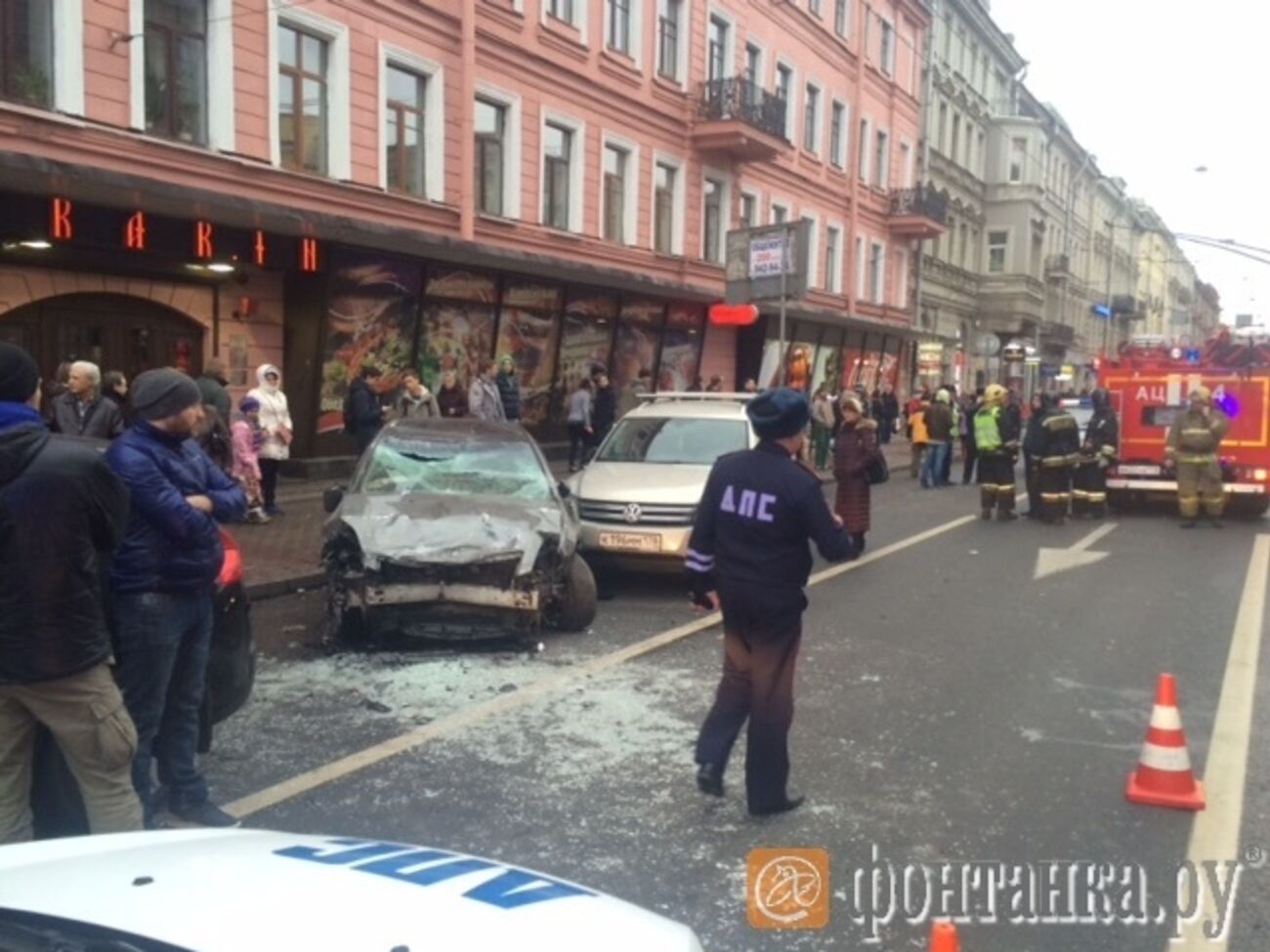 В результате аварии пострадали пять человек