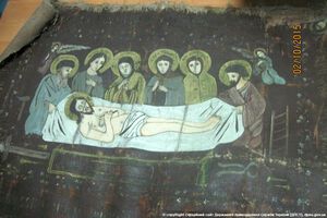 Одна из икон была выполнена на ткани
