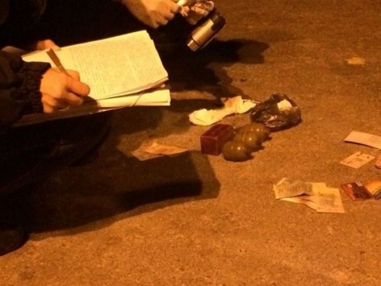 У задержанного обнаружили еще три гранаты и тротиловую шашку