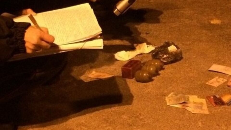 У задержанного обнаружили еще три гранаты и тротиловую шашку