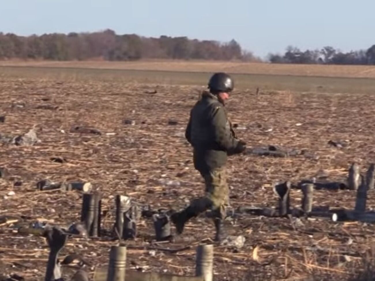 Последствия пожара на складе с боеприпасами