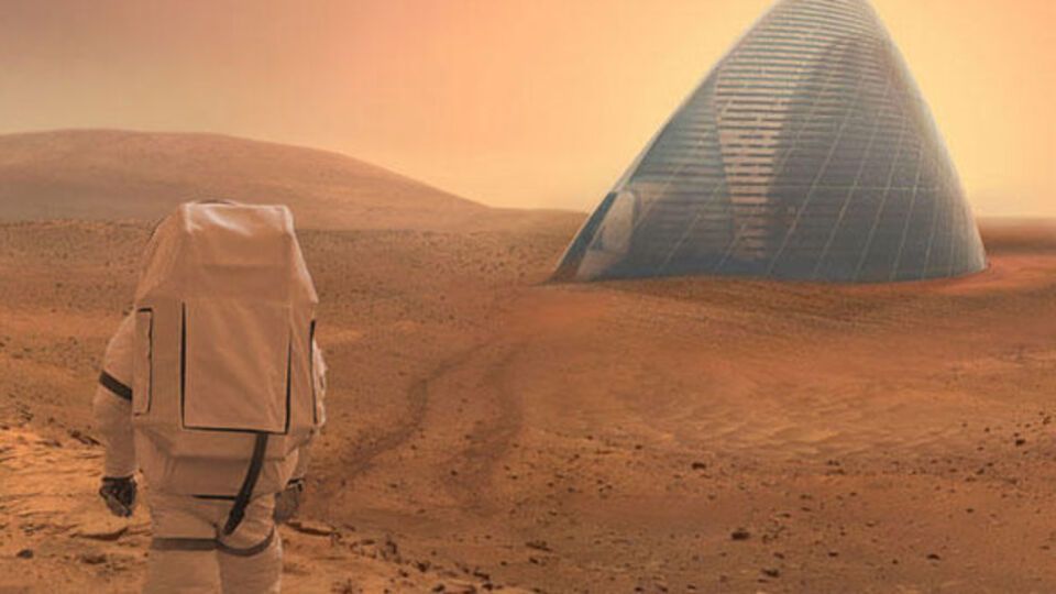 Для марсианских домов предлагают использовать лед