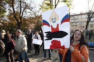 Участники акции высказывали опасения, что Беларусь повторит судьбу Крыма