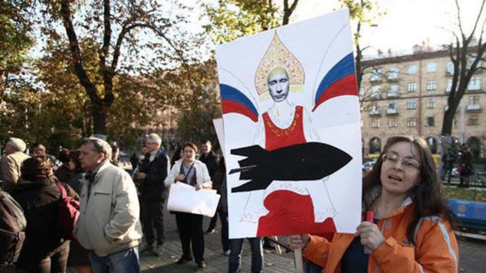 Участники акции высказывали опасения, что Беларусь повторит судьбу Крыма