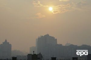 В Киеве снова сильный смог от пожара