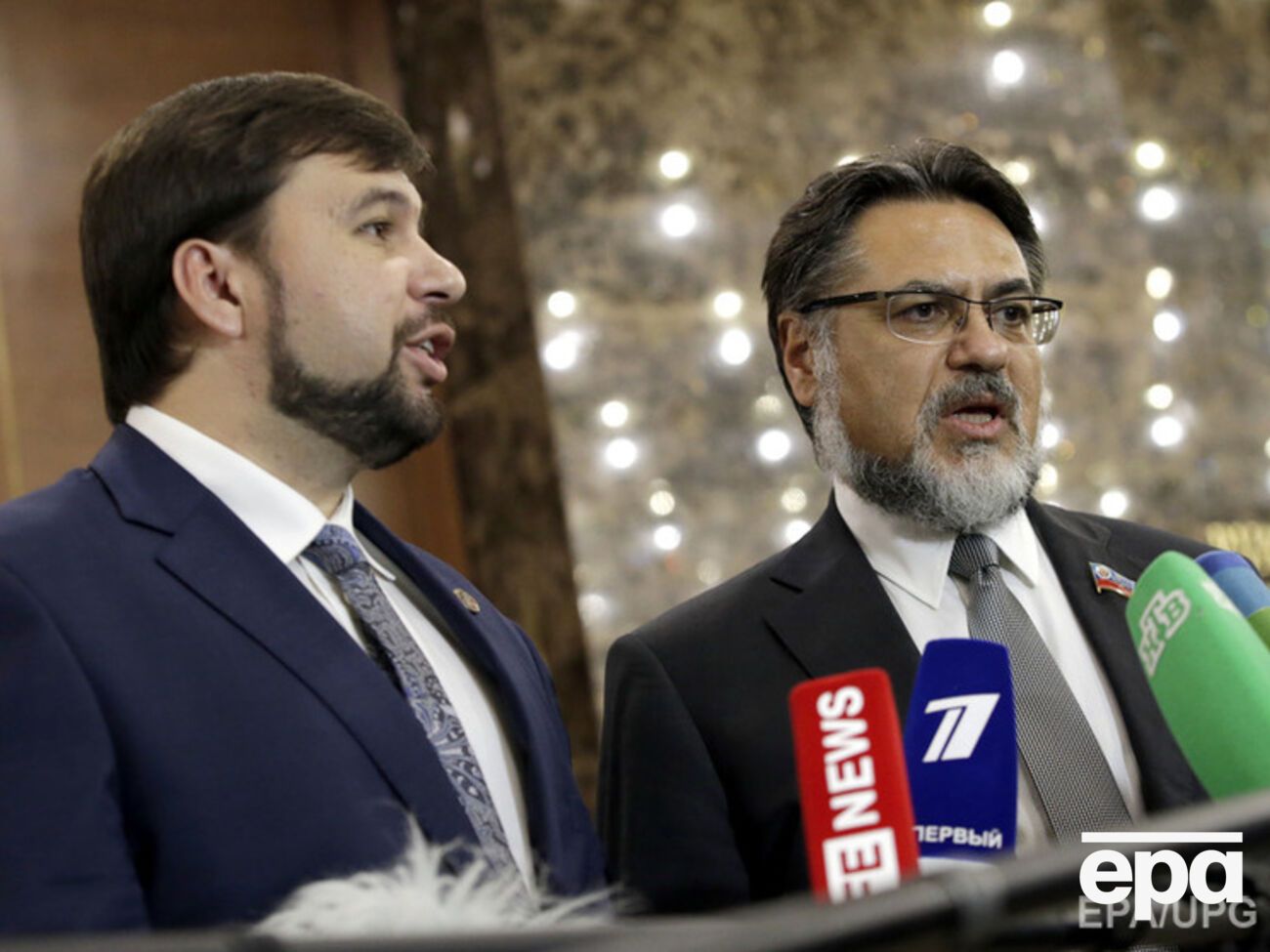 Владислав Дейнего и Денис Пушилин&nbsp;в совместном заявлении&nbsp;назвали&nbsp;оккупированные ими территории Донбасса Донецкой и Луганской областями