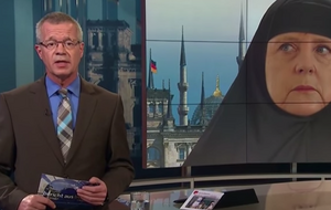 Коллаж появился в программе, где обсуждалась тема квот на прием беженцев