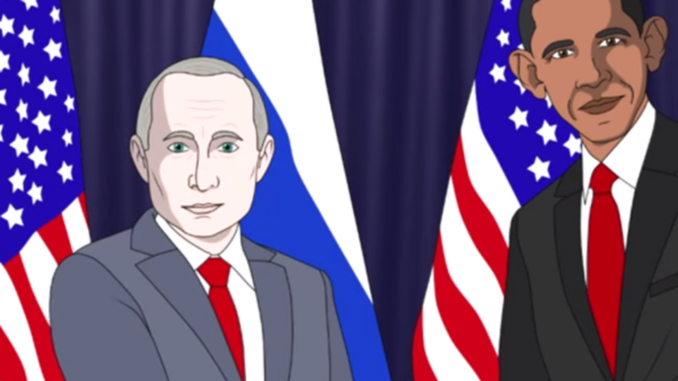 Автор мультика не обошел вниманием встречу Путина и Обамы на Генассамблее ООН