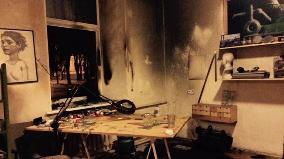 В арт-студии сомневаются, что пожар вызвало "простое хулиганство"