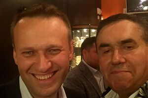 Садальский и Навальный на юбилее "Эха Москвы"