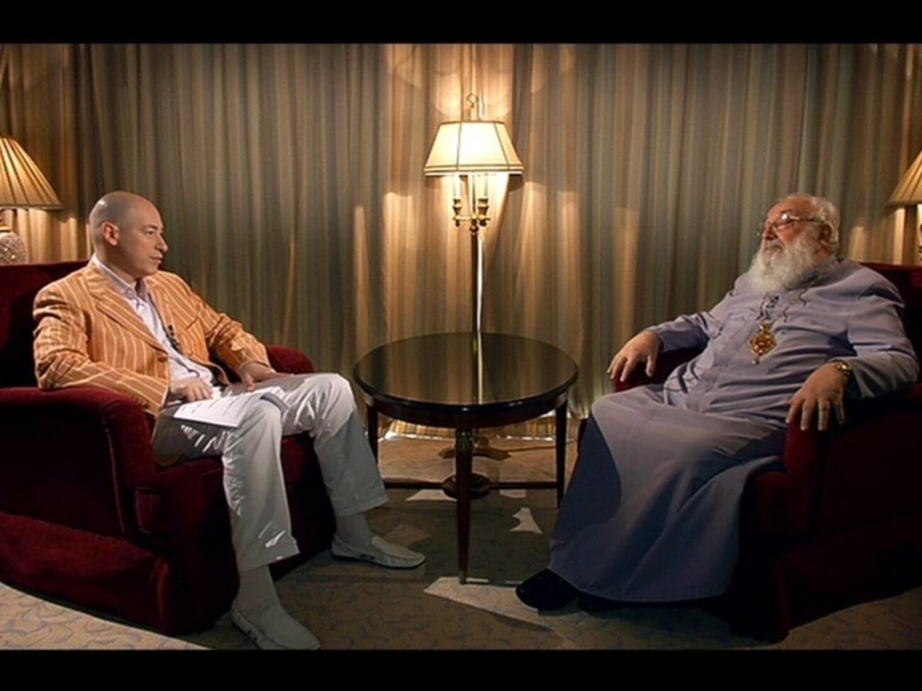 Россия, негодяи-священники, исламский терроризм, геи и лесбиянки, искушение. Интервью Гордона с кардиналом Гузаром. Видео