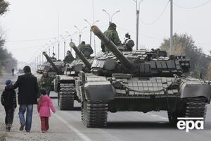 В Донецке зафиксирована колонна танков боевиков