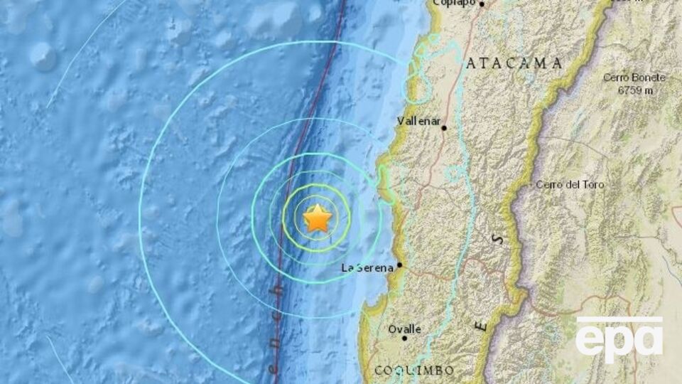 У побережья Чили произошло два землетрясения