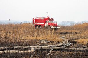 В Полтавской области горят торфяники в четырех районах