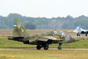 Су-25 упал в районе села Терновка Вольнянского района Запорожской области