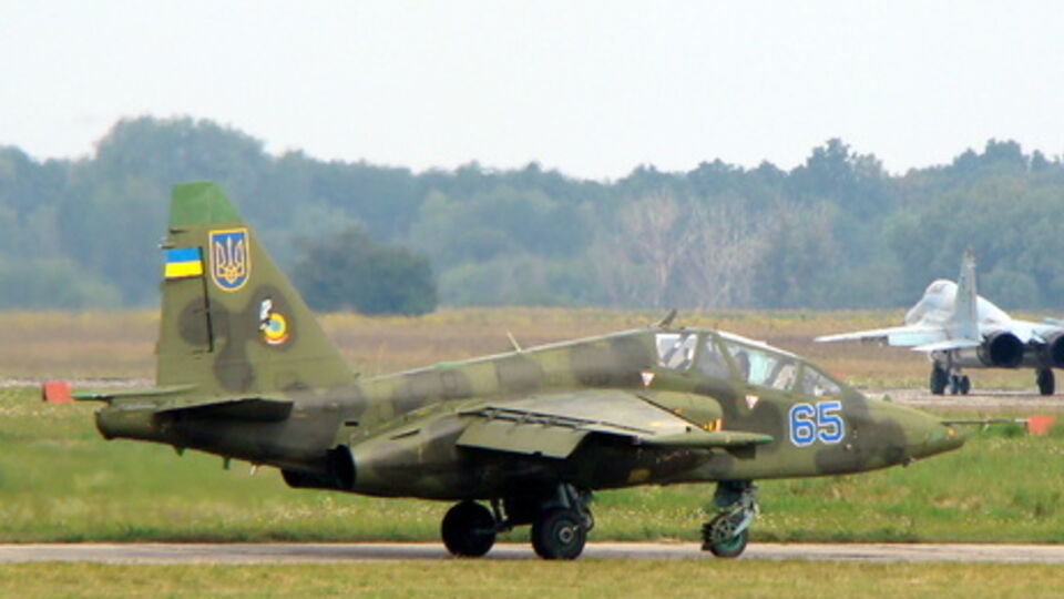 Су-25 упал в районе села Терновка Вольнянского района Запорожской области