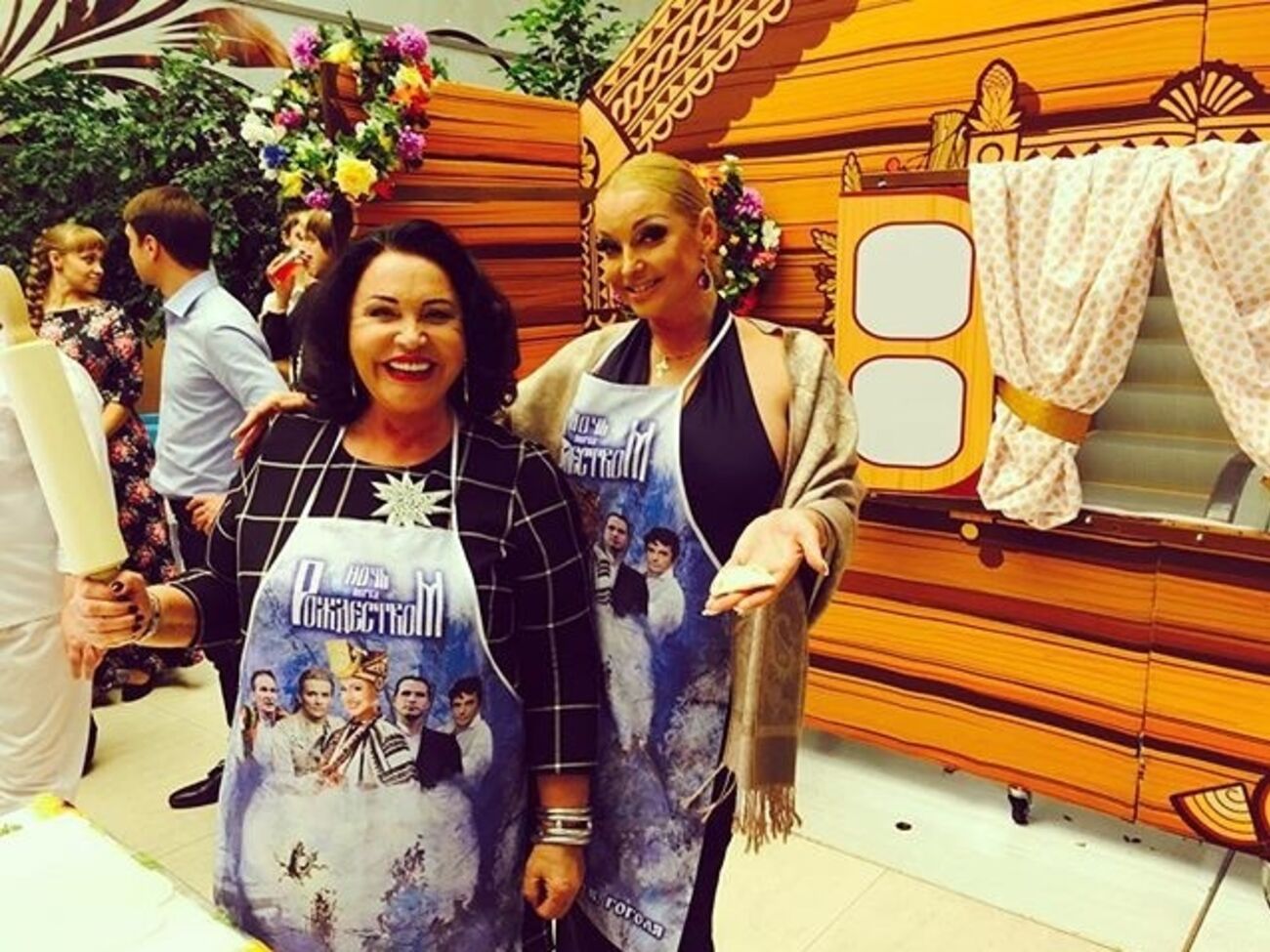 Вид Волочковой резко контрастировал с остальными гостями вечера