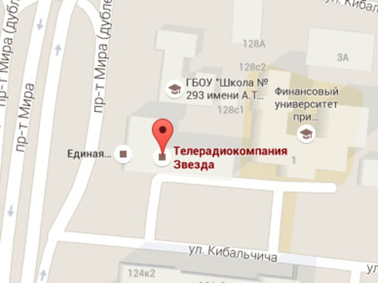 Google Maps считает офис телеканала "Звезда" местом расположения террористической группировки ИГИЛ