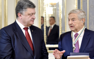 Порошенко вручил награду Соросу за значительные заслуги в укреплении международного авторитета Украины