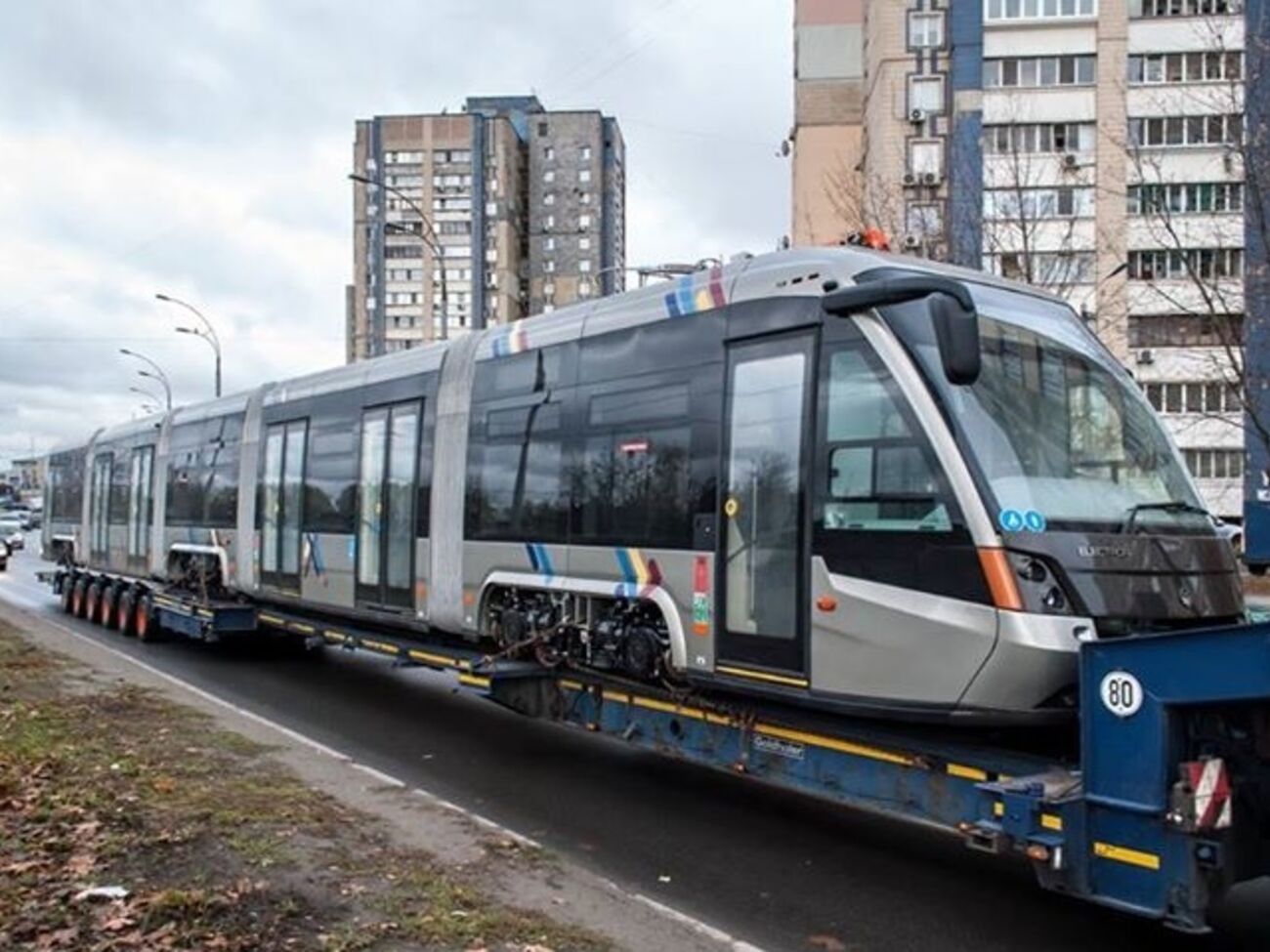 Трамвай T5B64 "Электрон" изготовлен на совместном украинско-германском предприятии "Электронтранс"