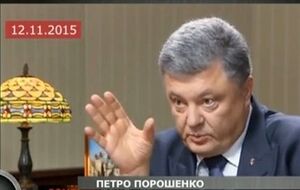 Шустер показал фрагмент интервью Порошенко, которое в течение дня исчезло со всех украинских сайтов. Видео