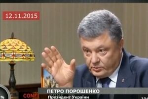 Шустер показал фрагмент интервью Порошенко, которое в течение дня исчезло со всех украинских сайтов. Видео