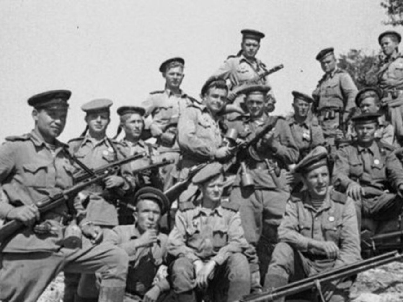 Бойцы Красной армии