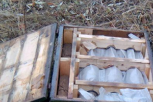 Неподалеку от тайника были обнаружены четыре гранаты