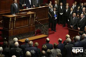 Президент Франции Олланд в Конгрессе французского парламента