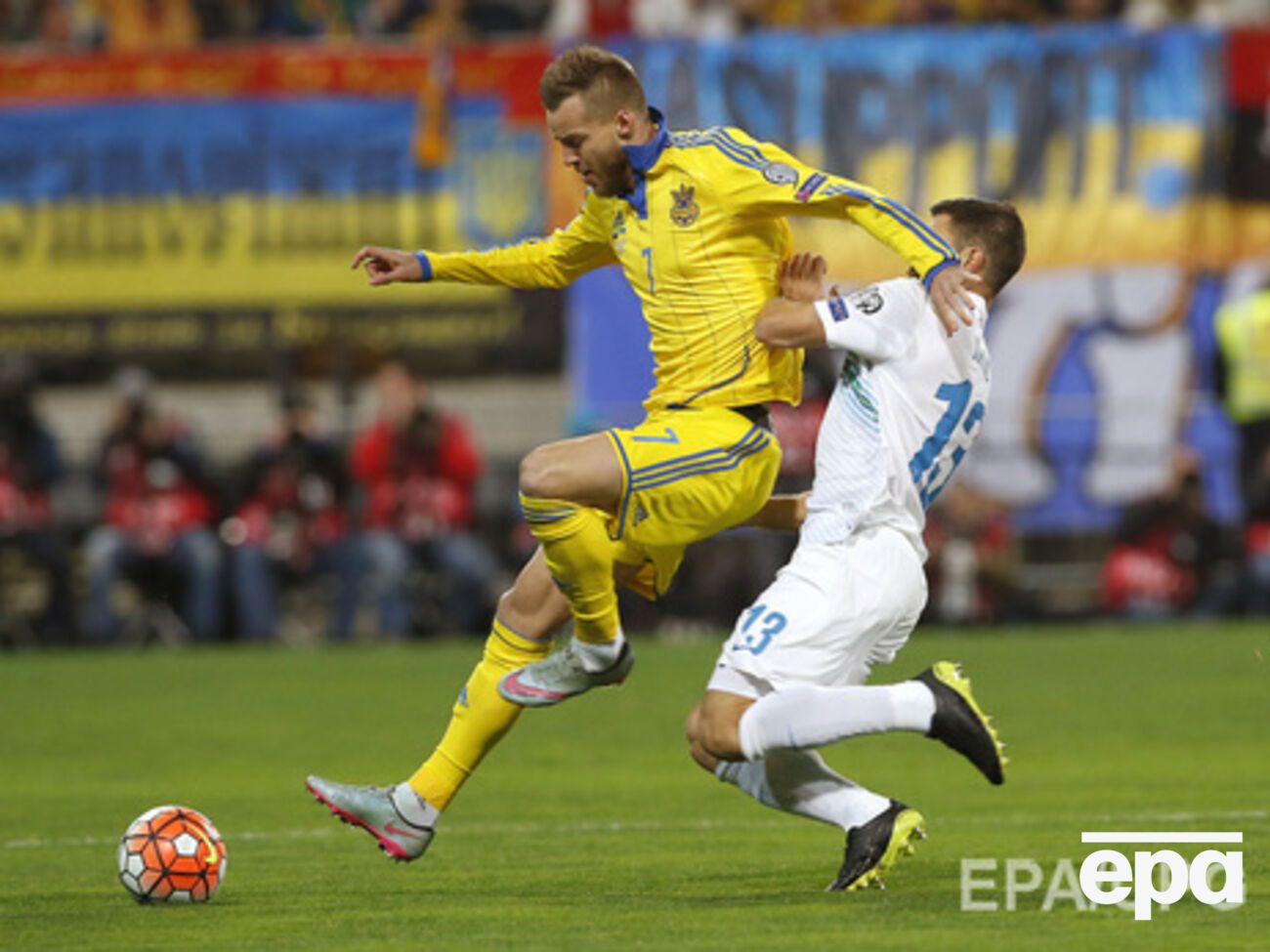 Украинцы сравняли счет в самом конце игры